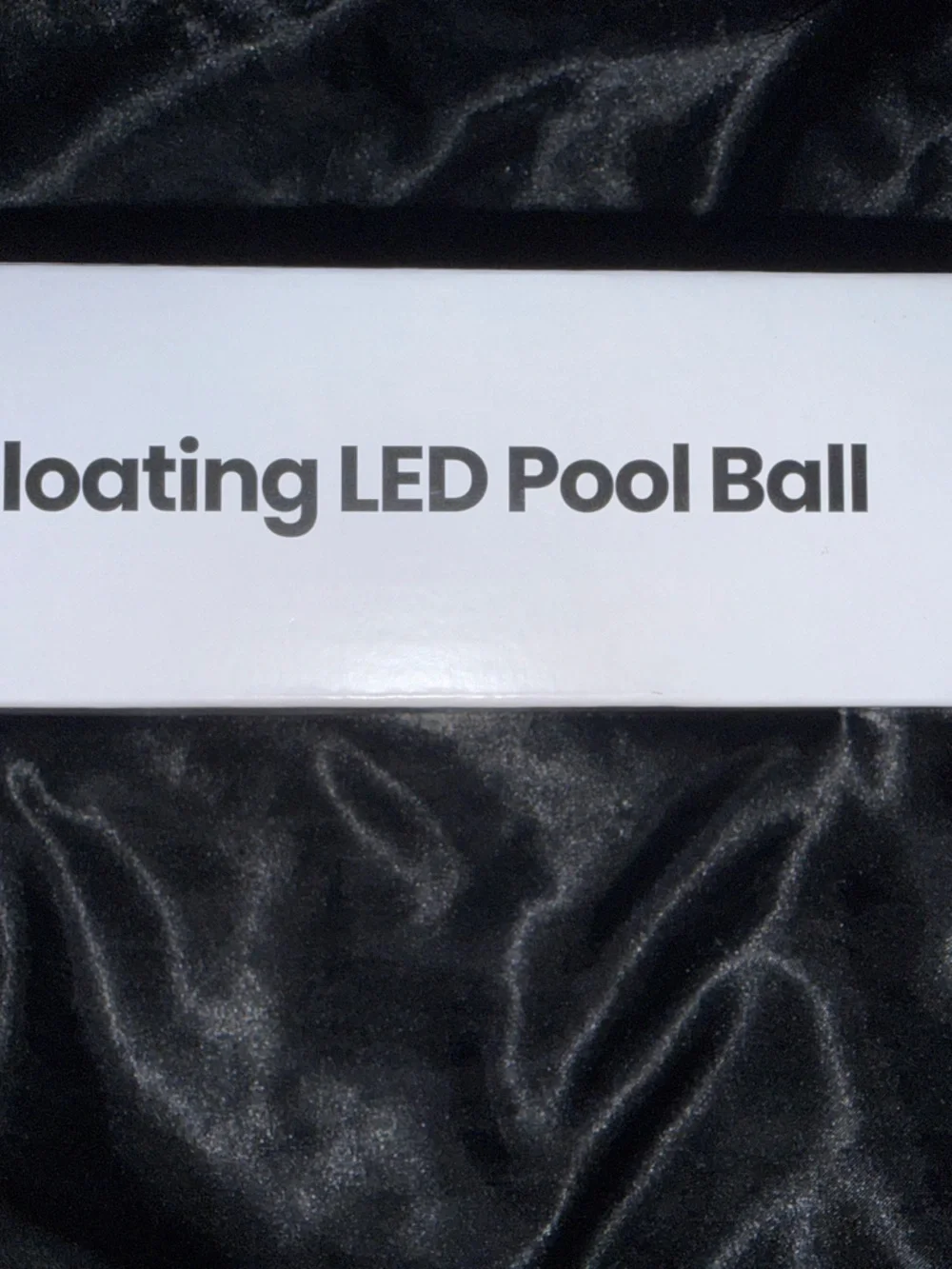 Floating LED Pool Ball - Clear/Iridescent